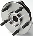 SET-MO513159-2 Front, Driver and Passenger Side Wheel Hub, 5 Lugs, With Bearing, Problem Solver Series