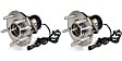 SET-MO513167-2 Front, Driver and Passenger Side Wheel Hub, 5 Lugs, With Bearing, Problem Solver Series