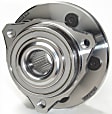 SET-MO513178-2 Front, Driver and Passenger Side Wheel Hub, 5 Lugs, With Bearing, Problem Solver Series