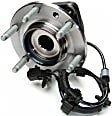SET-MO513188-2 Front, Driver and Passenger Side Wheel Hub, 6 Lugs, With Bearing, Problem Solver Series