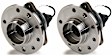 SET-MO513191-2 Front, Driver and Passenger Side Wheel Hub, 5 Lugs, With Bearing, Problem Solver Series