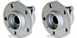 SET-MO513194-2 Front, Driver and Passenger Side Wheel Hub, 5 Lugs, With Bearing,, Problem Solver Series