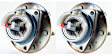 SET-MO513198-2 Front, Driver and Passenger Side Wheel Hub, 6 Lugs, With Bearing, AWD, Problem Solver Series