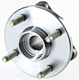 SET-MO513205-2 Front, Driver and Passenger Side Wheel Hub, 4 Lugs, With Bearing, Problem Solver Series