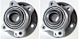 SET-MO513208-2 Front, Driver and Passenger Side Wheel Hub, 5 Lugs, With Bearing, Problem Solver Series