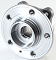 SET-MO513208-2 Front, Driver and Passenger Side Wheel Hub, 5 Lugs, With Bearing, Problem Solver Series