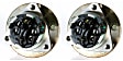 SET-MO513214-2 Front, Driver and Passenger Side Wheel Hub, 5 Lugs, With Bearing,, Problem Solver Series