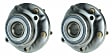 SET-MO513219-2 Front, Driver and Passenger Side Wheel Hub, 5 Lugs, With Bearing, Problem Solver Series