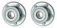 SET-MO513221-2 Front, Driver and Passenger Side Wheel Hub, 5 Lugs, With Bearing, Problem Solver Series