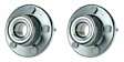 SET-MO513222-2 Front, Driver and Passenger Side Wheel Hub, 5 Lugs, With Bearing, 4.0L, 6Cyl, Problem Solver Series