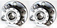 SET-MO513223-2 Front, Driver and Passenger Side Wheel Hub, 5 Lugs, With Bearing, Problem Solver Series