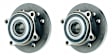 SET-MO513226-2 Front, Driver and Passenger Side Wheel Hub, 4 Lugs, With Bearing, 1.6L, 4Cyl, Problem Solver Series