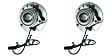 SET-MO513229-2 Front, Driver and Passenger Side Wheel Hub, 5 Lugs, With Bearing, Problem Solver Series