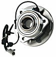 SET-MO513234-2 Front, Driver and Passenger Side Wheel Hub, 5 Lugs, With Bearing, Problem Solver Series