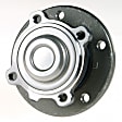 SET-MO513254-2 Front, Driver and Passenger Side Wheel Hub, 5 Lugs, With Bearing, Problem Solver Series