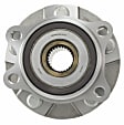 SET-MO513257-2 Front, Driver and Passenger Side Wheel Hub, 5 Lugs, With Bearing, Problem Solver Series