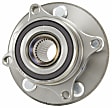 SET-MO513267-2 Front, Driver and Passenger Side Wheel Hub, 5 Lugs, With Bearing, Problem Solver Series