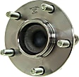 SET-MO513268-2 Front, Driver and Passenger Side Wheel Hub, 5 Lugs, With Bearing, RWD, 3.5L, 6Cyl, Problem Solver Series