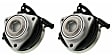 SET-MO513270-2 Front, Driver and Passenger Side Wheel Hub, 5 Lugs, With Bearing, Problem Solver Series