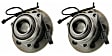 SET-MO513271-2 Front, Driver and Passenger Side Wheel Hub, 5 Lugs, With Bearing, Problem Solver Series