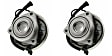 SET-MO513272-2 Front, Driver and Passenger Side Wheel Hub, 5 Lugs, With Bearing, 3.8L, 6Cyl, Problem Solver Series