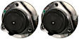 SET-MO513280-2 Front, Driver and Passenger Side Wheel Hub, 5 Lugs, With Bearing, Problem Solver Series