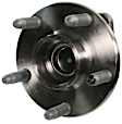 SET-MO513280-2 Front, Driver and Passenger Side Wheel Hub, 5 Lugs, With Bearing, Problem Solver Series