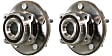 SET-MO513286-2 2-Wheel Set Front, Driver and Passenger Side Wheel Hubs, includes Bearing, 5 x 5 in. Bolt Pattern, 2.85 in. Brake Pilot Diameter, 6.37 in. Flange Diameter, Include Sensors and Lug Bolts