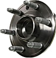 SET-MO513289-4 Front and Rear, Driver and Passenger Side Wheel Hub, 6 Lugs, With Bearing, Problem Solver Series