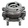 SET-MO513294-2 Front, Driver and Passenger Side Wheel Hub, 5 Lugs, With Bearing, 2.5L, 4Cyl, Problem Solver Series