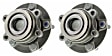 SET-MO513298-2 Front, Driver and Passenger Side Wheel Hub, 5 Lugs, With Bearing, 2.5L, 4Cyl, Problem Solver Series
