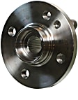 SET-MO513309-2 Front, Driver and Passenger Side Wheel Hub, 4 Lugs, With Bearing, Problem Solver Series