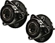 SET-MO513315-2 Front, Driver and Passenger Side Wheel Hub, 5 Lugs, With Bearing,, Problem Solver Series
