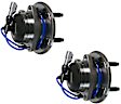 SET-MO513327-2 Front, Driver and Passenger Side Wheel Hub, 5 Lugs, With Bearing, RWD, 4.2L, 8Cyl, Problem Solver Series