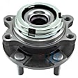 SET-MO513334-2 Front, Driver and Passenger Side Wheel Hub, 5 Lugs, With Bearing, Problem Solver Series