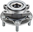 SET-MO513336-2 Front, Driver and Passenger Side Wheel Hub, 5 Lugs, With Bearing, Problem Solver Series