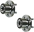 SET-MO513337-2 Front, Driver and Passenger Side Wheel Hub, 5 Lugs, With Bearing, Problem Solver Series