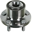 SET-MO513337-2 Front, Driver and Passenger Side Wheel Hub, 5 Lugs, With Bearing, Problem Solver Series