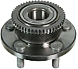 SET-MO513346-2 Front, Driver and Passenger Side Wheel Hub, 5 Lugs, With Bearing, Problem Solver Series