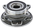 SET-MO513348-2 Front, Driver and Passenger Side Wheel Hub, 5 Lugs, With Bearing, Problem Solver Series