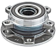 SET-MO513349-2 Front, Driver and Passenger Side Wheel Hub, 5 Lugs, With Bearing, Problem Solver Series