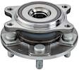 SET-MO513351-2 Front, Driver and Passenger Side Wheel Hub, 5 Lugs, With Bearing, Problem Solver Series
