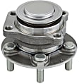 SET-MO513352-2 Front, Driver and Passenger Side Wheel Hub, 5 Lugs, With Bearing,, Problem Solver Series