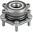 SET-MO513357-2 Front, Driver and Passenger Side Wheel Hub, 5 Lugs, With Bearing, Problem Solver Series