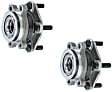 SET-MO513364-2 Front, Driver and Passenger Side Wheel Hub, 5 Lugs, With Bearing,, Problem Solver Series