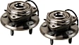 SET-MO513369-2 Front, Driver and Passenger Side Wheel Hub, 5 Lugs, Sensor Included