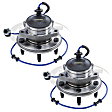 SET-MO513371-2 Front, Driver and Passenger Side Wheel Hub, 5 Lugs, Sensor Included