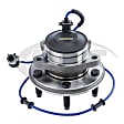 SET-MO513371-2 Front, Driver and Passenger Side Wheel Hub, 5 Lugs, Sensor Included