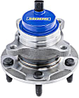 SET-MO513372-2 Front, Driver and Passenger Side Wheel Hub, 5 Lugs, With Bearing, Problem Solver Series