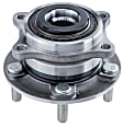 SET-MO513374-2 Front, Driver and Passenger Side Wheel Hub, 5 Lugs, With Bearing, Problem Solver Series